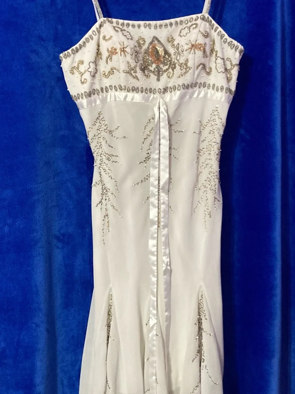 PROM - Cream coloured Intricate Beaded Prom dress - Picture 2 of 4